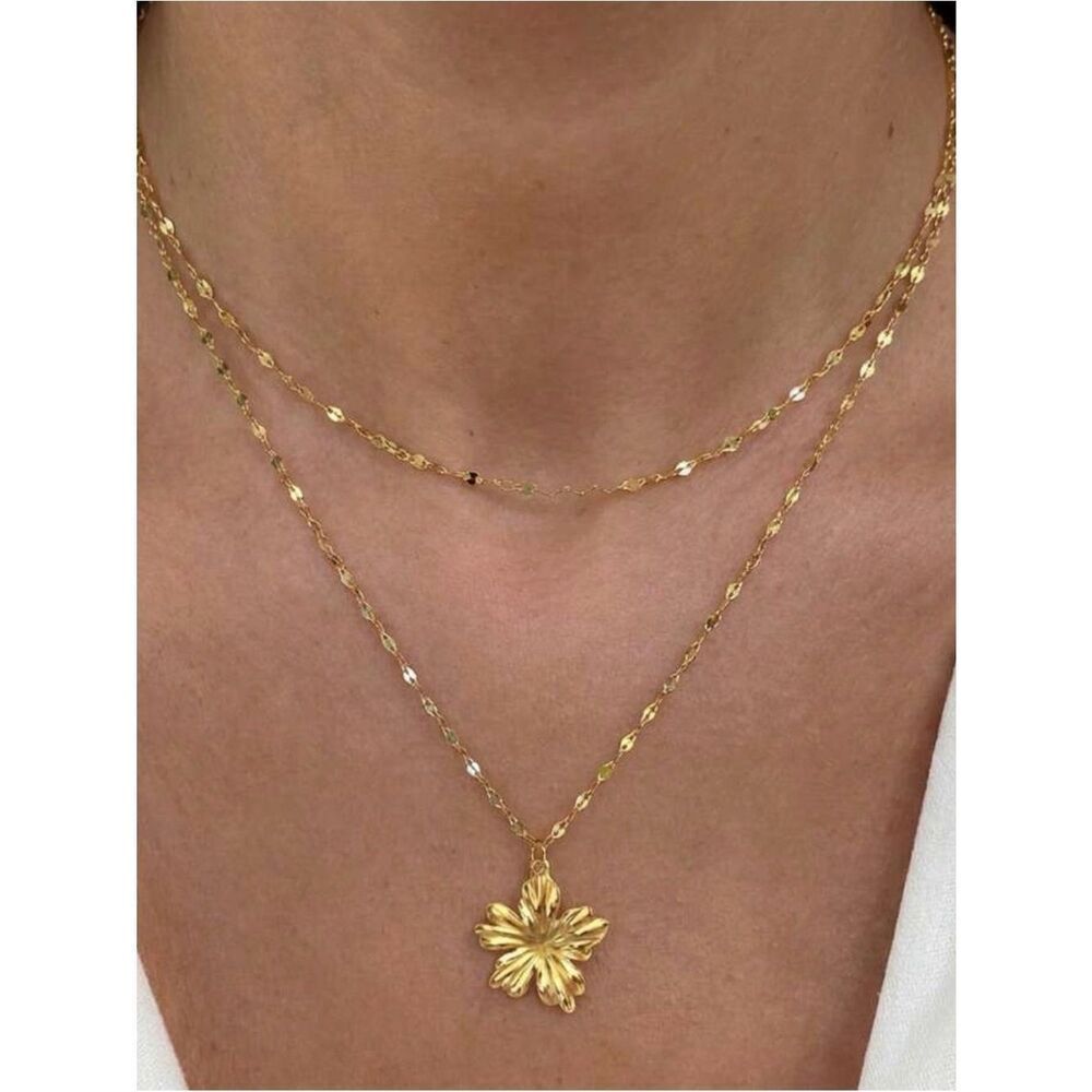 Floral Layered Necklace A1954
